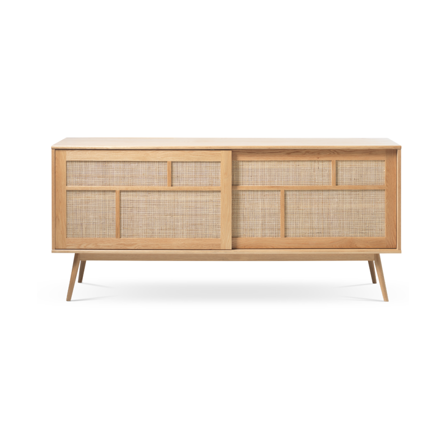 Boas houten sideboard naturel - 180 x 45 cm Boas houten sideboard naturel - 180 x 45 cm afbeelding 1