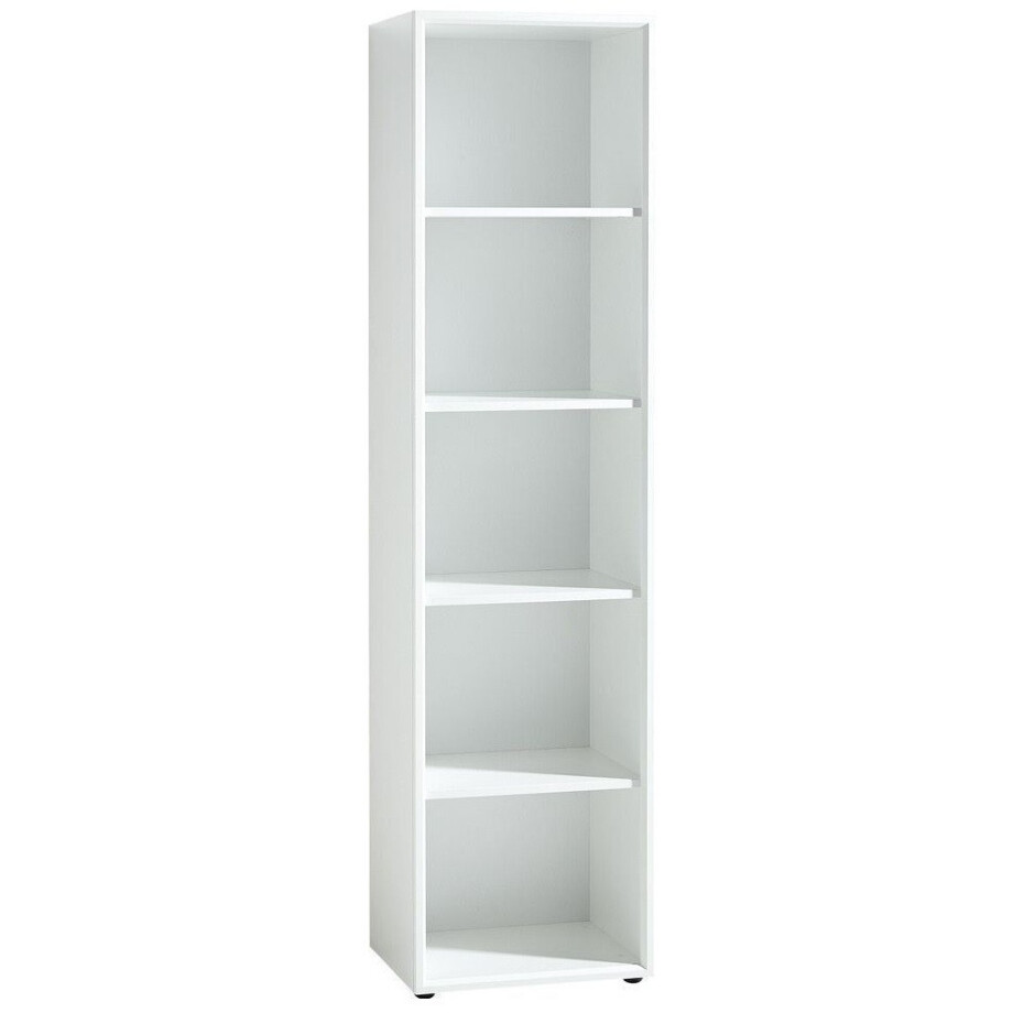Boekenkast Monteria 196 cm hoog in wit afbeelding 1