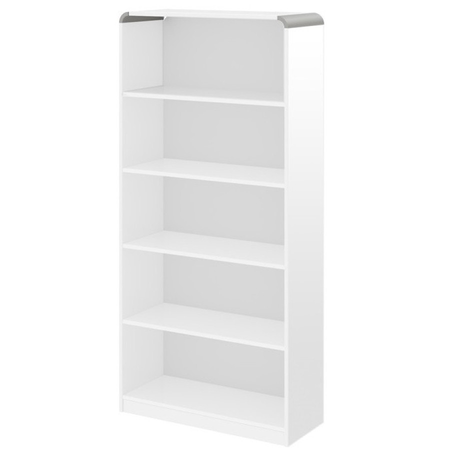 Open boekenkast Murano 190 cm hoog in hoogglans wit afbeelding 1