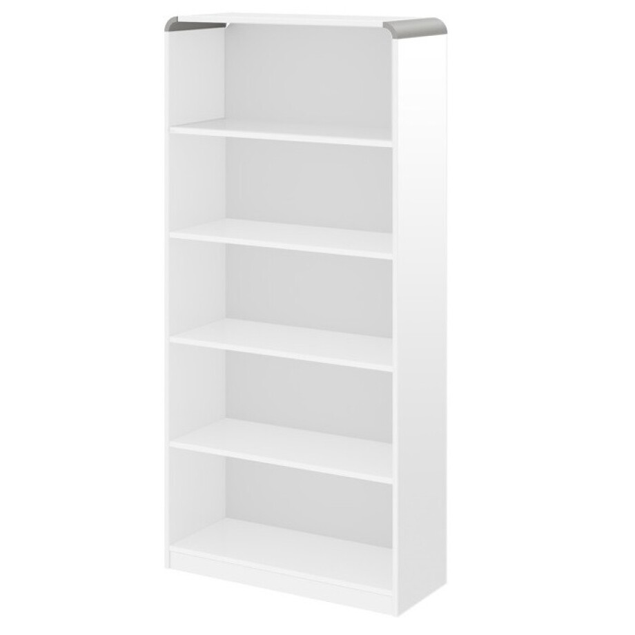 Open boekenkast Murano 190 cm hoog in hoogglans wit Open boekenkast Murano 190 cm hoog in hoogglans wit afbeelding 1