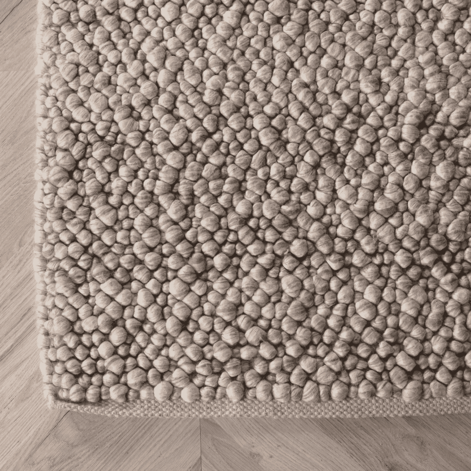 Nohr Vloerkleed 'Ilia' Wol, 200 x 300cm, kleur Beige afbeelding 1
