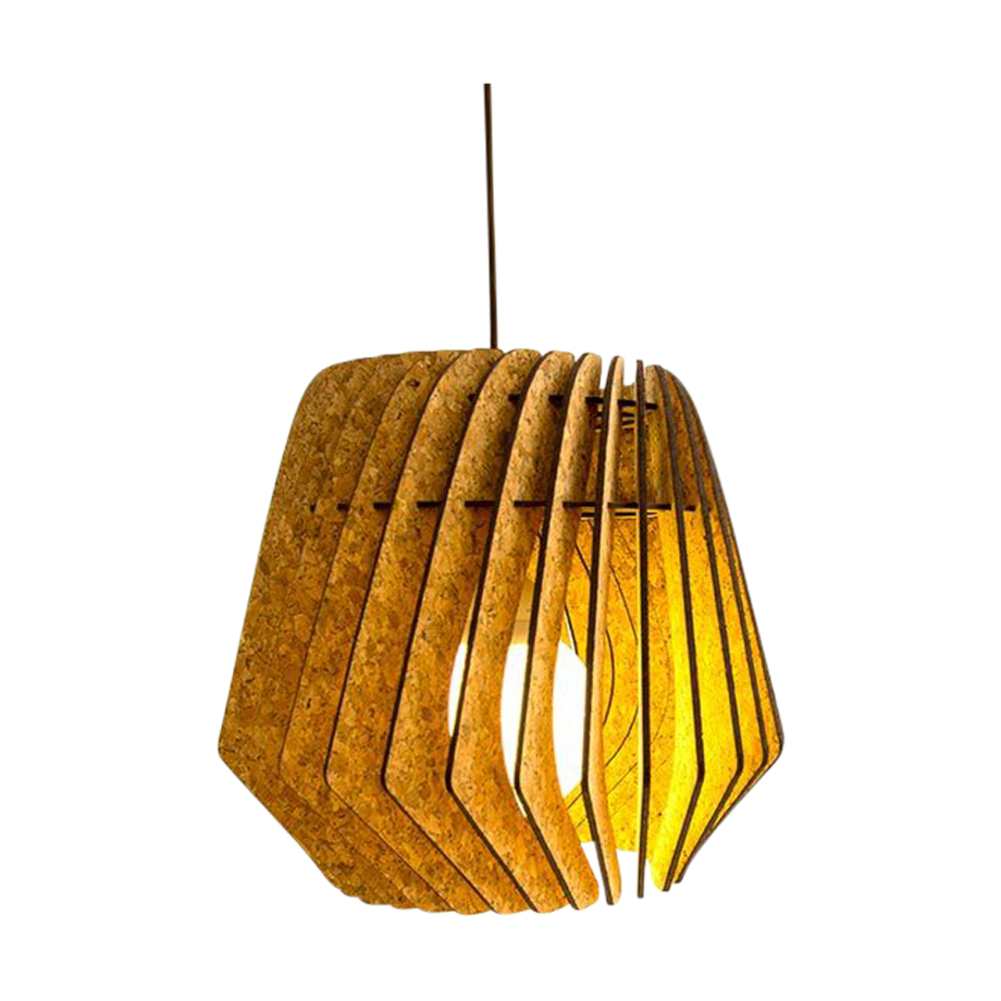 Spin M kurken hanglamp medium - met koordset zwart - Ø 37 cm afbeelding 1