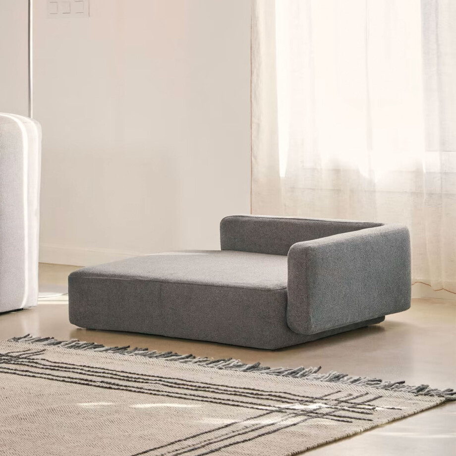 Kave Home Hondenkussen 'Bowie' 98 x 73cm, kleur Donkergrijs afbeelding 1