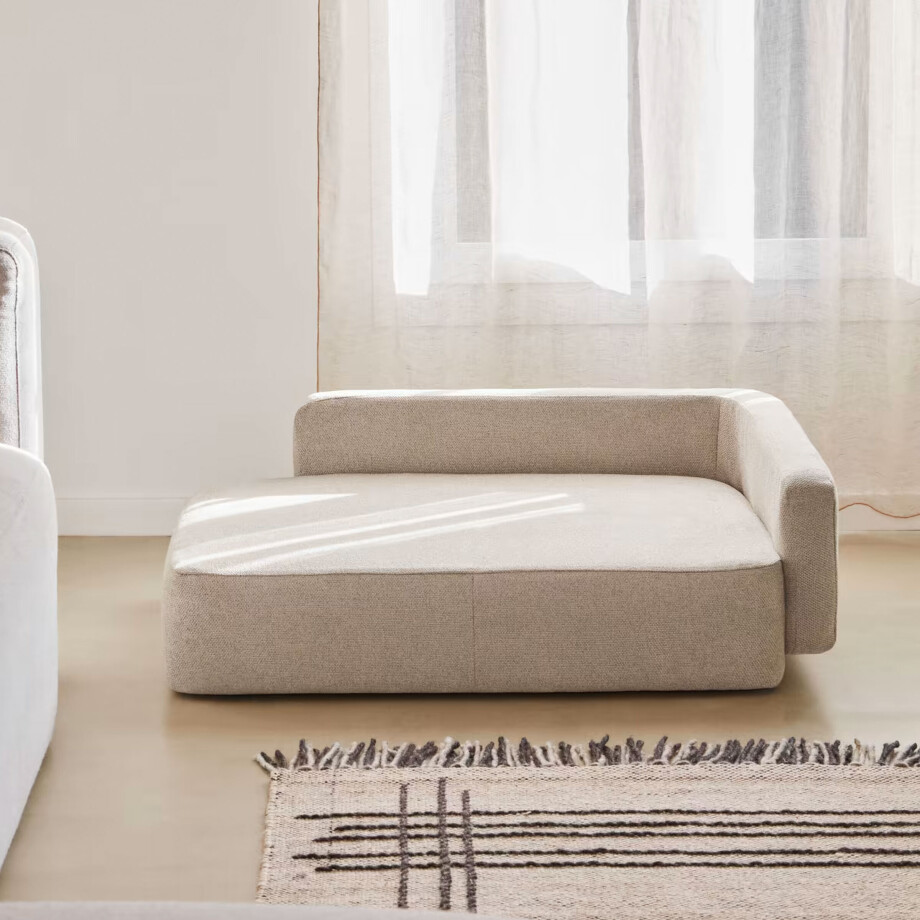 Kave Home Hondenkussen 'Bowie' 98 x 73cm, kleur Beige afbeelding 1