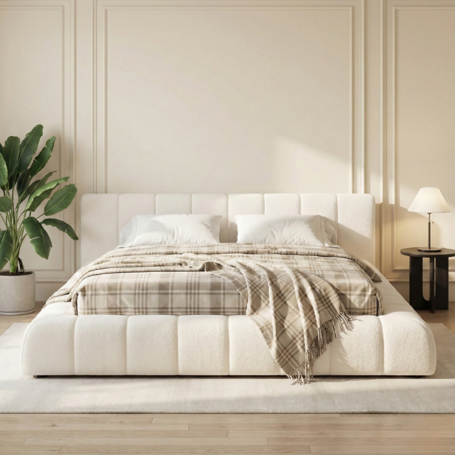 Boxspring Amour Iconic Teddy - Crème - Dekbed-Discounter.nl afbeelding 1