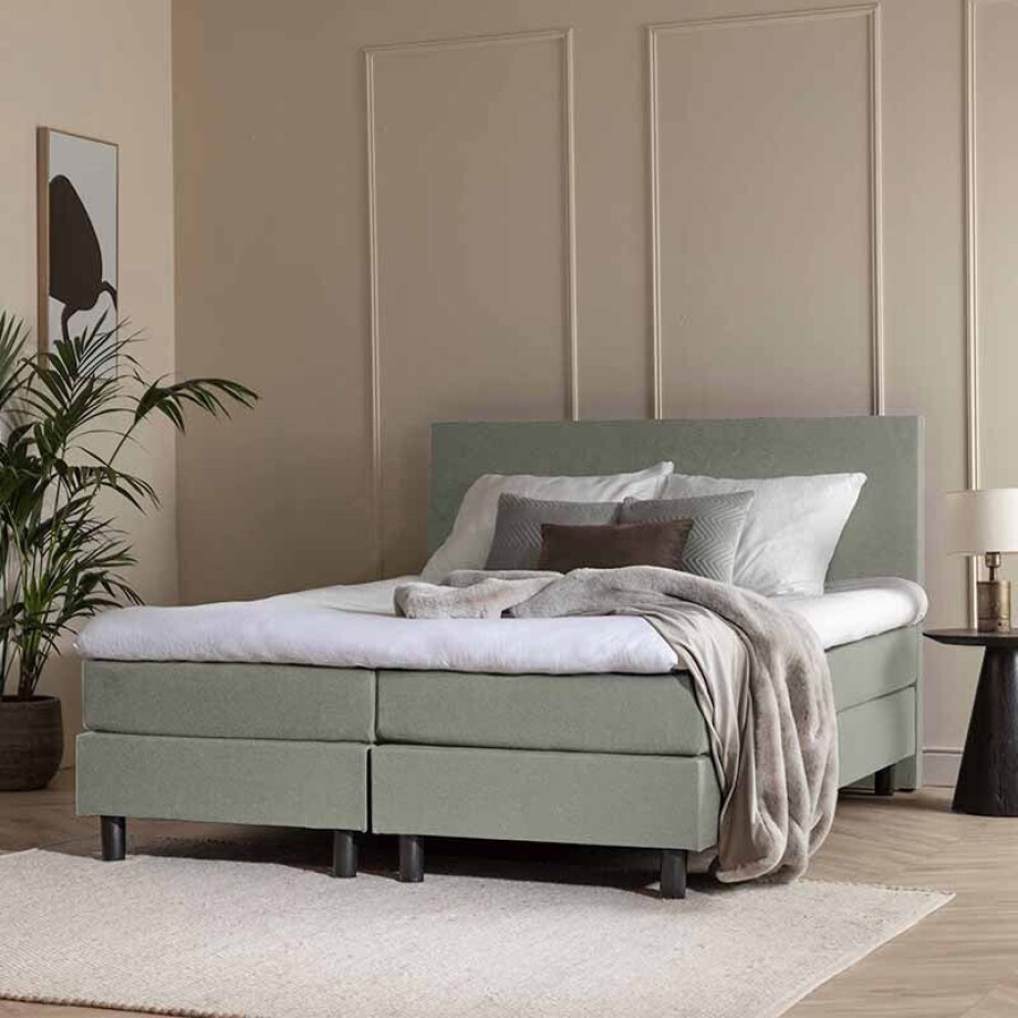 Boxspring 160x220 Cm Incl. Montage Dekbed Discounter - Dekbed-Discounter.nl afbeelding 1