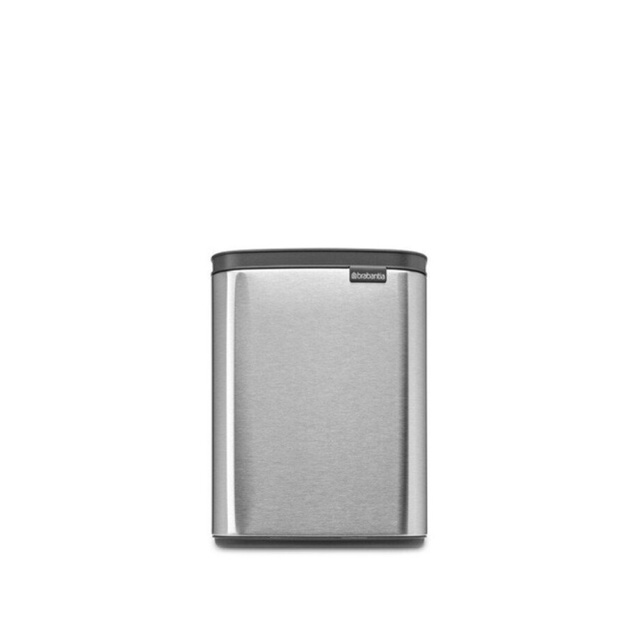 Brabantia Bo Afvalemmer - 7 liter - kunstof binnenemmer - matt steel fingerprint proof 222962 Brabantia Bo Afvalemmer - 7 liter - kunstof binnenemmer - matt steel fingerprint proof 222962 afbeelding 1