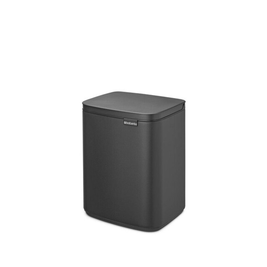 Brabantia Bo Afvalemmer - 7 liter - kunststof binnenemmer - mineral infinite grey 233722 afbeelding 1