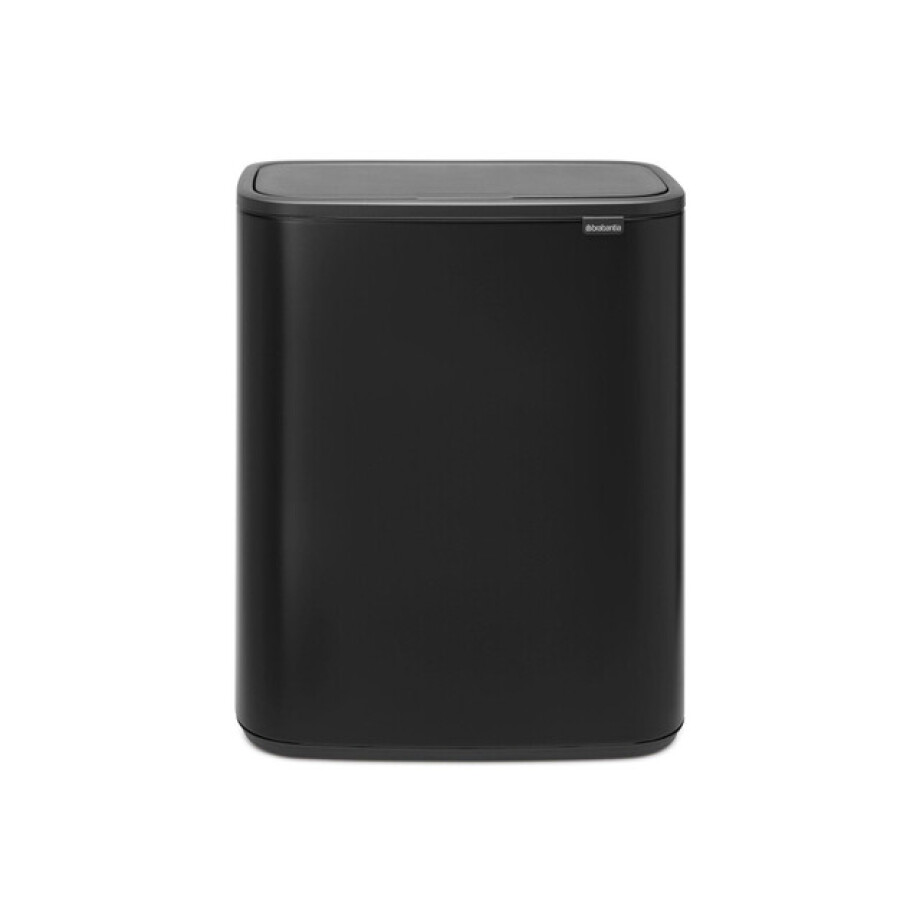 Brabantia Bo Touch Bin Afvalbak - 2x30 liter - 2 kunststof binnenemmers - matt black 221484 afbeelding 1