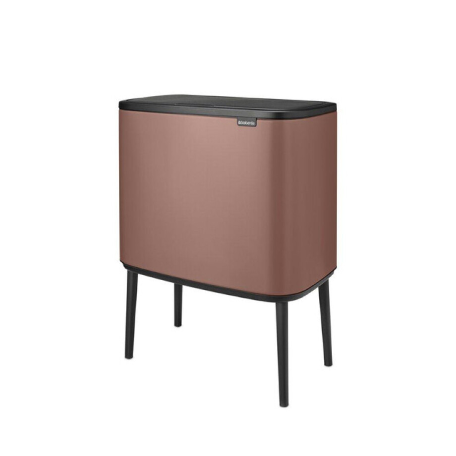 Brabantia Bo Touch Bin Afvalemmer - 11+23 liter - 2 kunststof binnenemmers - satin taupe 234064 afbeelding 1