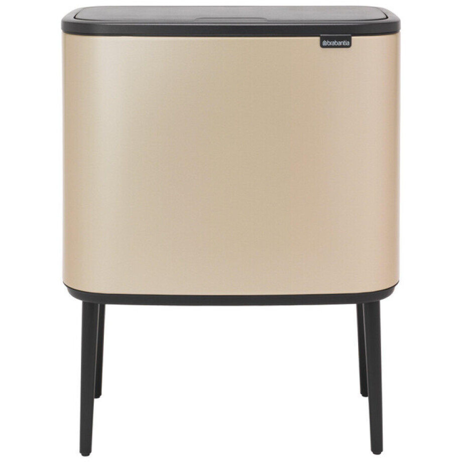 Brabantia Bo Touch Bin Afvalemmer - 36 liter - kunststof binnenemmer - metallic gold 304583 afbeelding 1