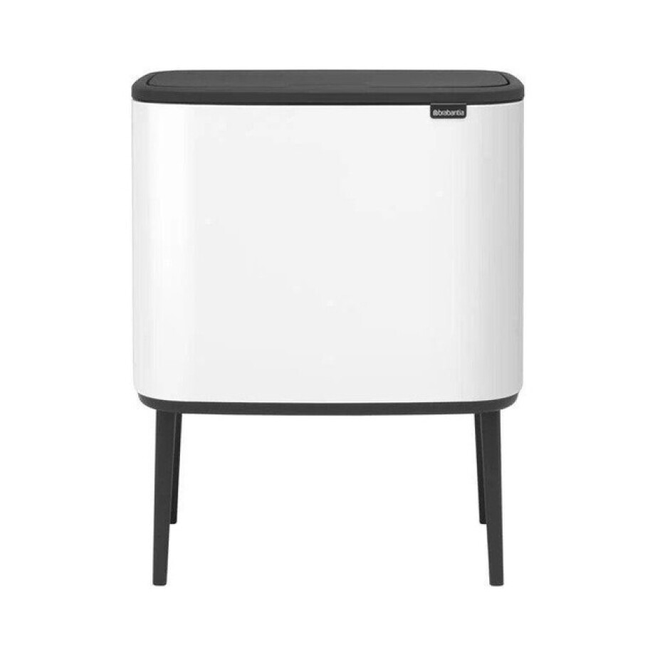 Brabantia Bo Touch Bin Afvalemmer - 36 liter - kunststof binnenemmer - wit 313509 afbeelding 1