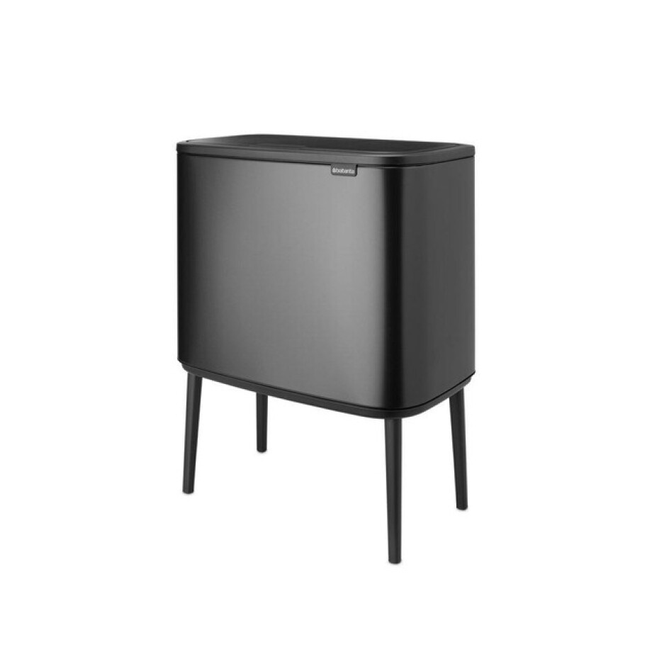 Brabantia Bo Touch Bin Afvalemmer - 3x11 liter - 3 kunststof binnenemmers - confident grey 233586 afbeelding 1