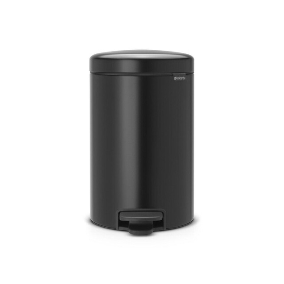 Brabantia NewIcon Pedaalemmer - 12 liter - kunststof binnenemmer - matt black 113741 afbeelding 1