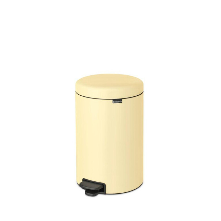 Brabantia NewIcon Pedaalemmer - 20 liter - kunststof binnenemmer - mellow yellow 233821 afbeelding 1
