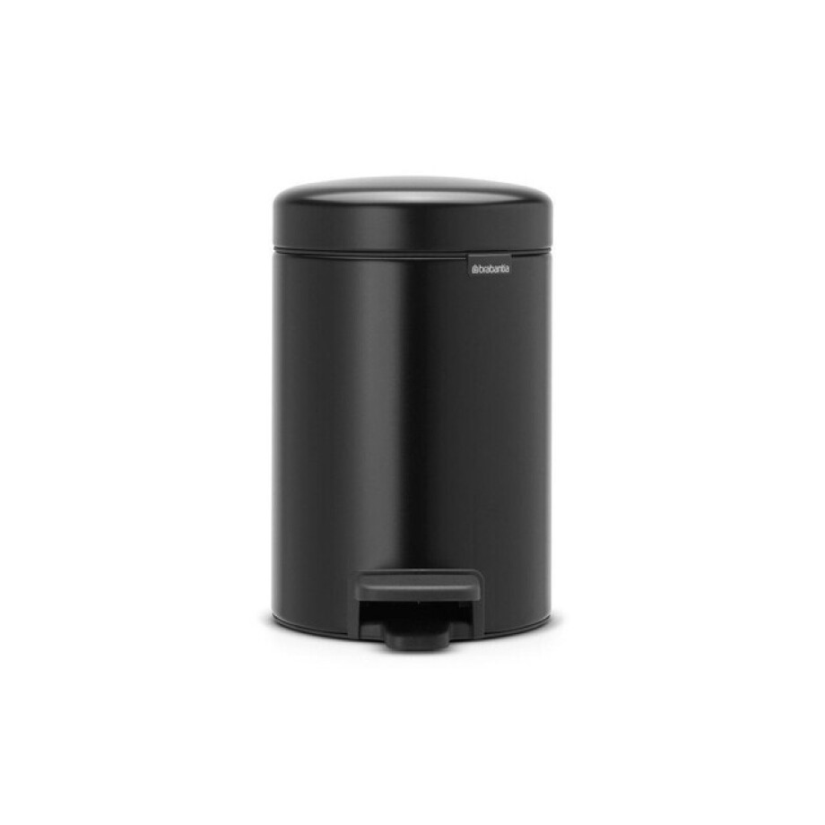 Brabantia NewIcon Pedaalemmer - 3 liter - kunststof binnenemmer - matt black 113321 afbeelding 1