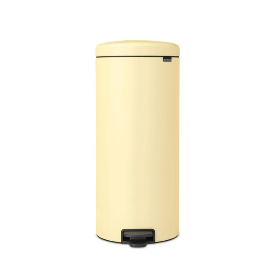 Brabantia NewIcon Pedaalemmer - 30 liter - kunststof binnenemmer - mellow yellow 233845 afbeelding 1
