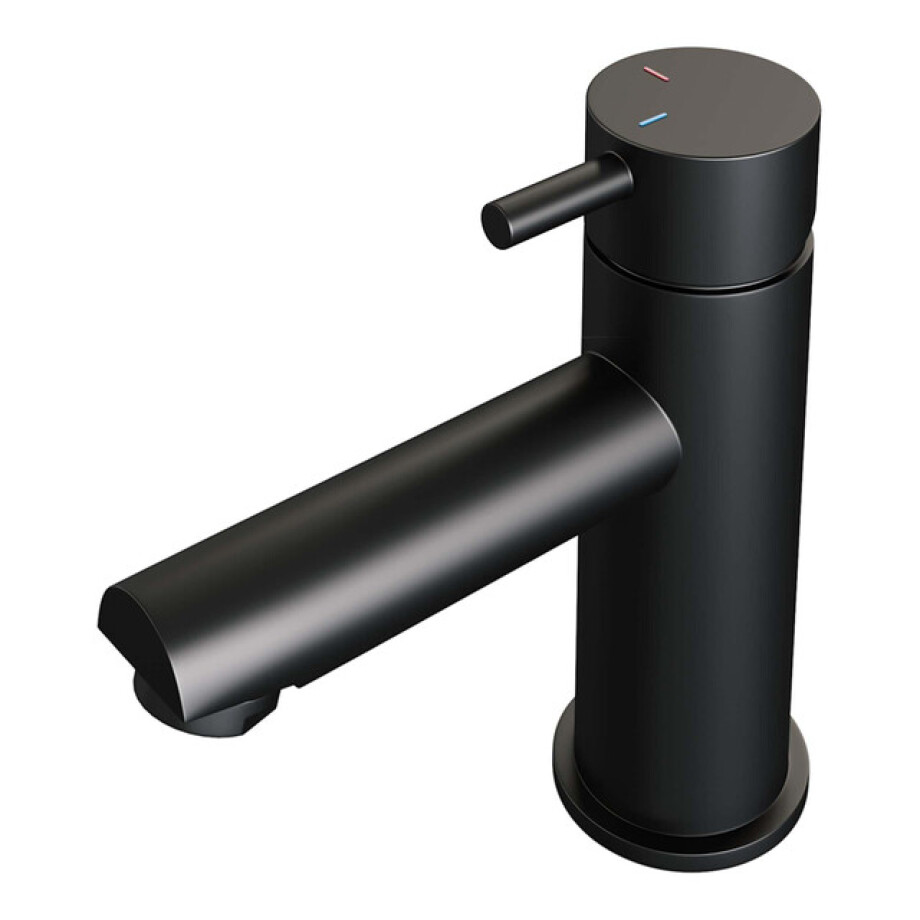 Brauer BlackEdition Wastafelmengkraan opbouw - laag - model b - mat zwart 5-S-001-HD5 afbeelding 1