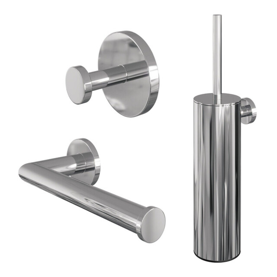 Brauer Chrome Edition Badkameracccesoires set - 3-in-1 - chroom 5-CE-152 Brauer Chrome Edition Badkameracccesoires set - 3-in-1 - chroom 5-CE-152 afbeelding 1