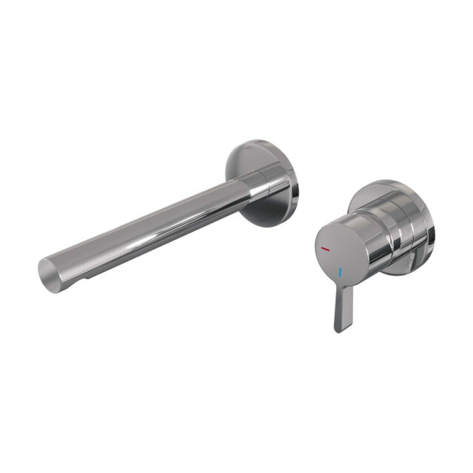 Brauer Chrome Edition Wastafelmengkraan inbouw - rechte uitloop links - hendel middel dik - model E 1 - chroom 5-CE-004-S1-65 Brauer Chrome Edition Wastafelmengkraan inbouw - rechte uitloop links - hendel middel dik - model E 1 - chroom 5-CE-004-S1-65 afbeelding 1