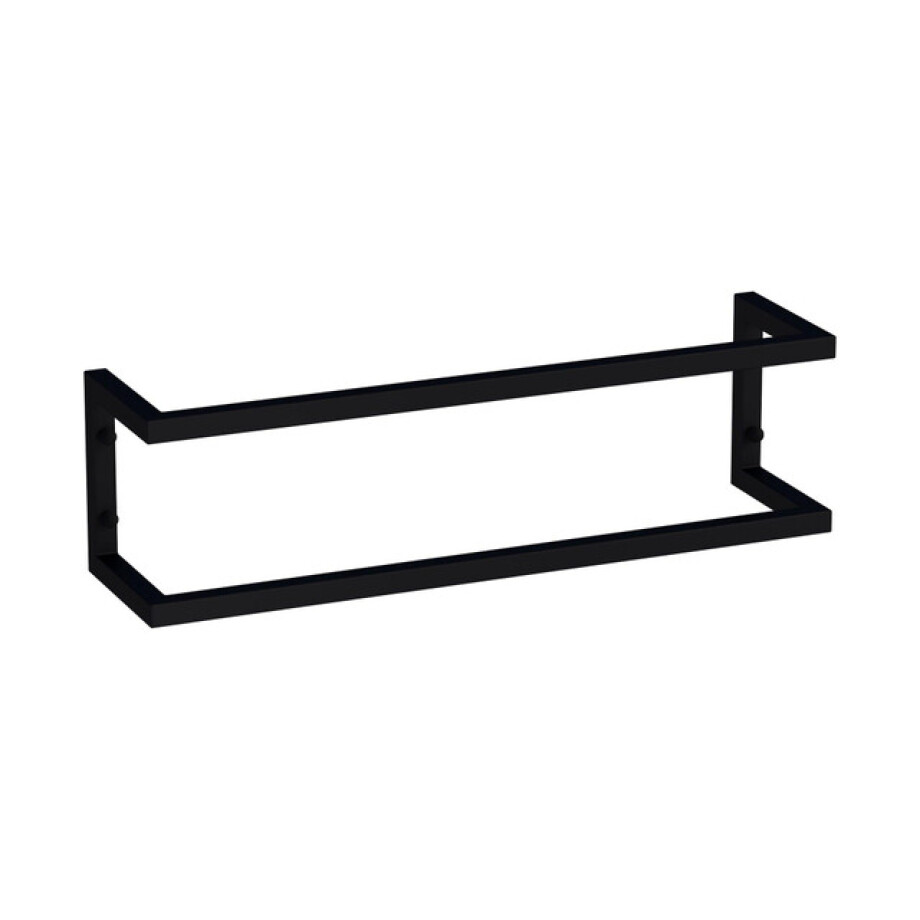 BRAUER Combi Handdoekrek - 60x15x15cm - horizontaal/verticaal - mat zwart AE-HBA60MZ BRAUER Combi Handdoekrek - 60x15x15cm - horizontaal/verticaal - mat zwart AE-HBA60MZ afbeelding 1