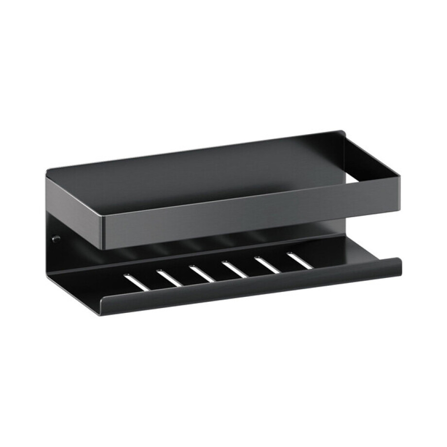 Brauer doucherek - 23x8cm - Gunmetal geborsteld 5-GM-224 afbeelding 1