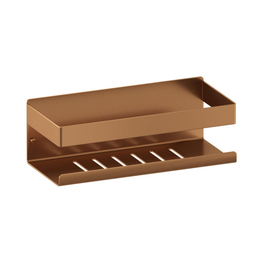 Brauer doucherek - 23x8cm - Koper geborsteld 5-GK-224 afbeelding 1