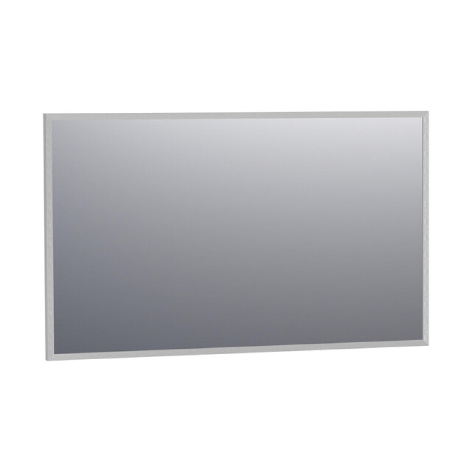 BRAUER Onyx spiegel - 120x70cm - rechthoekig - aluminium-kleurig geborsteld frame SP-ON120RHA afbeelding 1