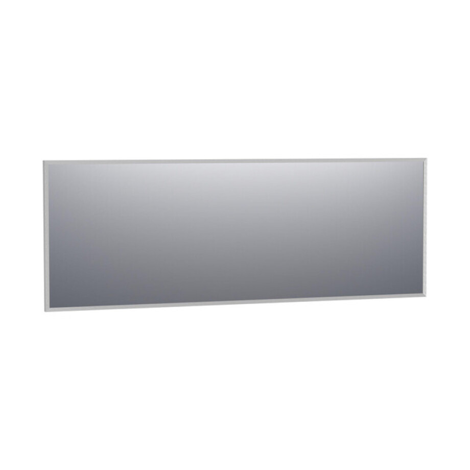 BRAUER Onyx spiegel - 200x70cm - rechthoekig - aluminium-kleurig geborsteld frame SP-ON200RHA afbeelding 1