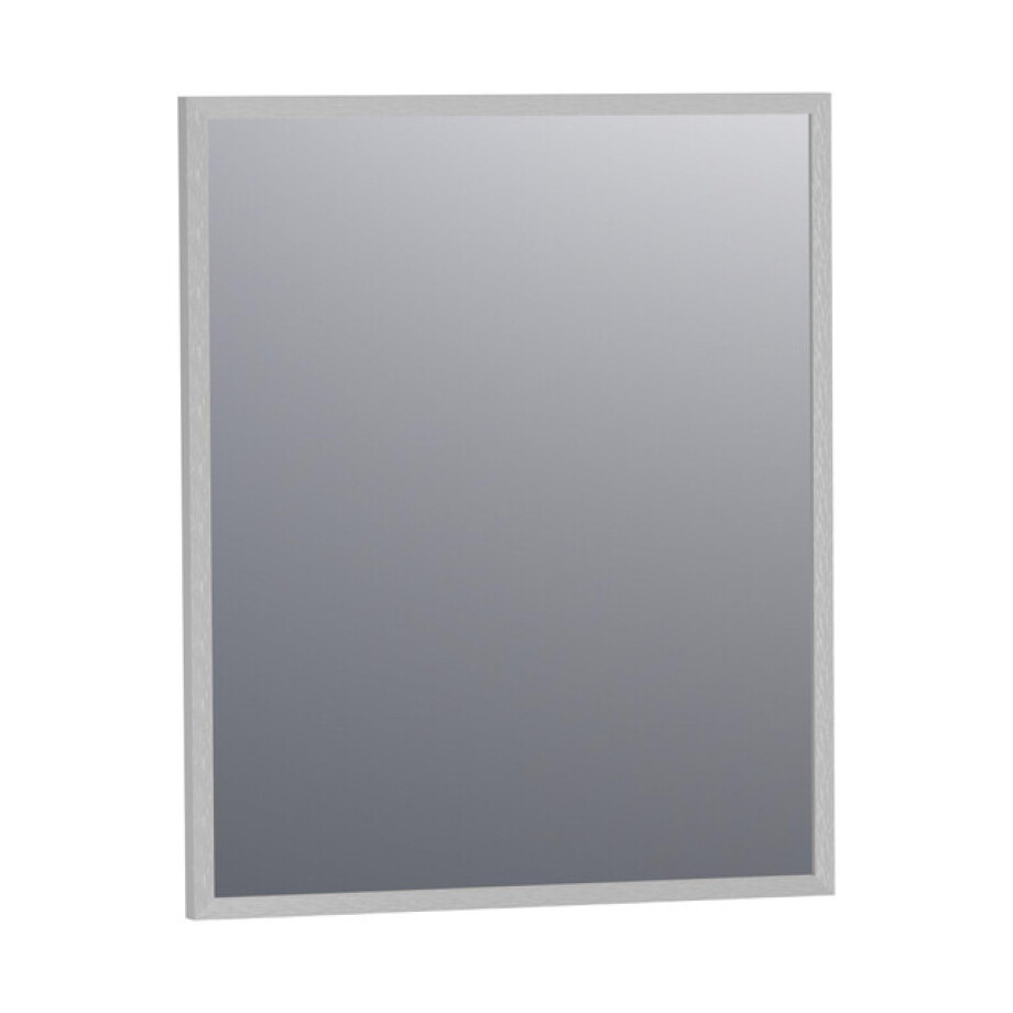 BRAUER Onyx spiegel - 60x70cm - rechthoekig - aluminium-kleurig geborsteld frame SP-ON60RHA afbeelding 1