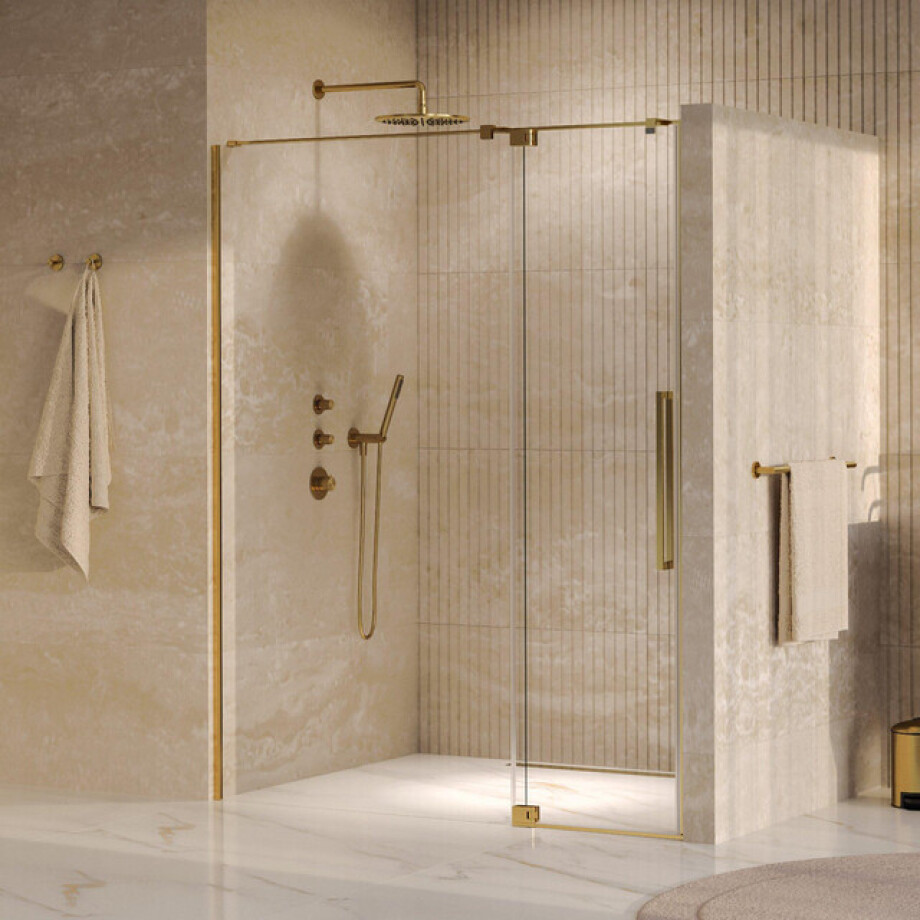 BRAUER Stellar Nisdeur - 2-delig - 140x200cm - draaideur - glascoating - omkeerbaar - helder glas - Chroom GS-SRN1H140200GG afbeelding 1