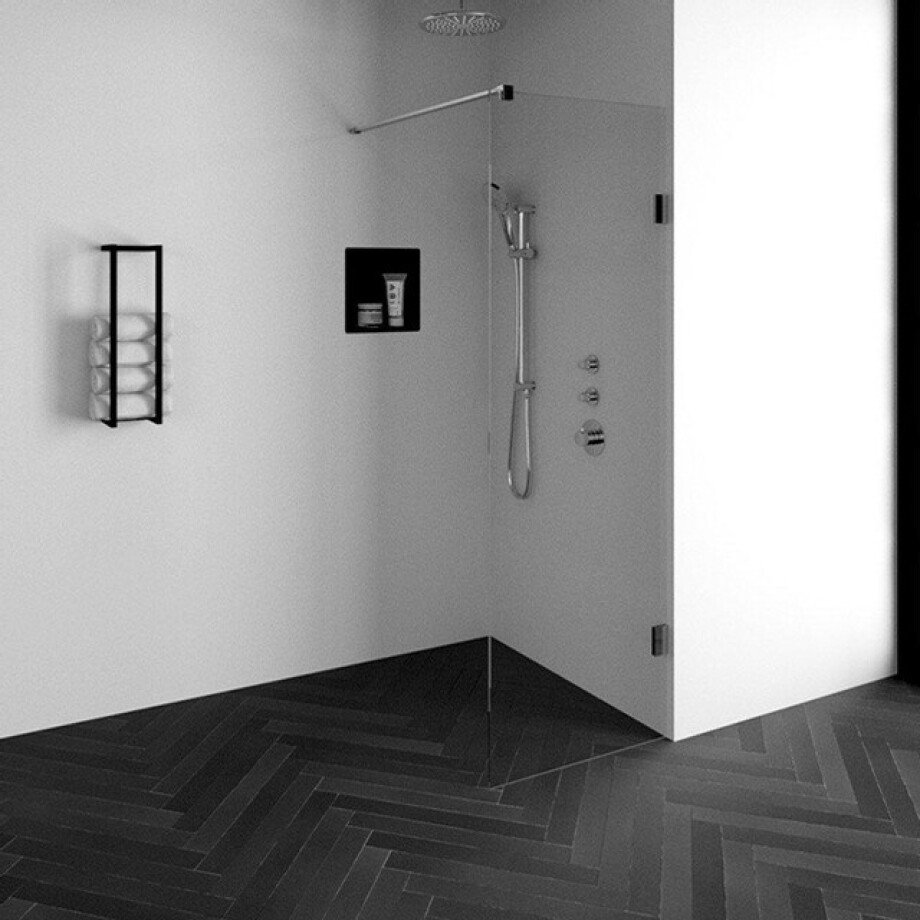 BRAUER Void inloopdouche helder glas 70x200 incl. glascoating chroom GS-VOI1H70200CE BRAUER Void inloopdouche helder glas 70x200 incl. glascoating chroom GS-VOI1H70200CE afbeelding 1