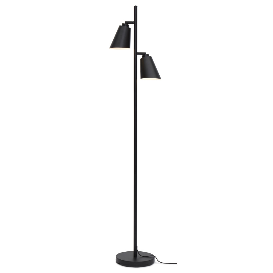 its about RoMi Vloerlamp 'Bremen' 2-lamps, kleur Zwart its about RoMi Vloerlamp 'Bremen' 2-lamps, kleur Zwart afbeelding 1