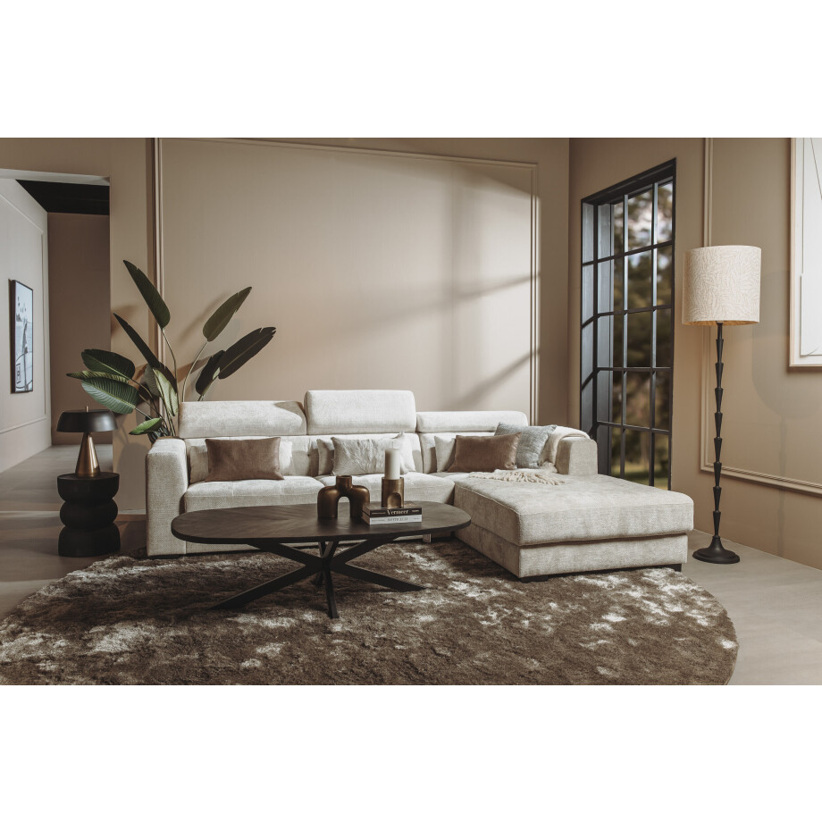 Tower Living 3-zits Loungebank 'Brighton' Rechts, kleur Ivory afbeelding 1