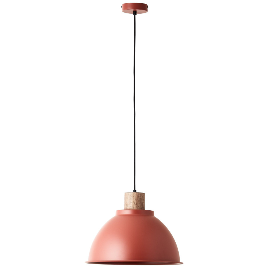 Brilliant Leuchten Hanglamp Erena Hoogte 120 cm, Ø 38 cm, E27, inkortbaar, metaal/hout afbeelding 1