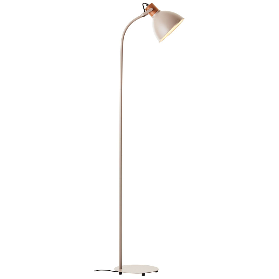 Brilliant Leuchten Staande lamp Erena Hoogte 150 cm, E27, metaal/hout afbeelding 1