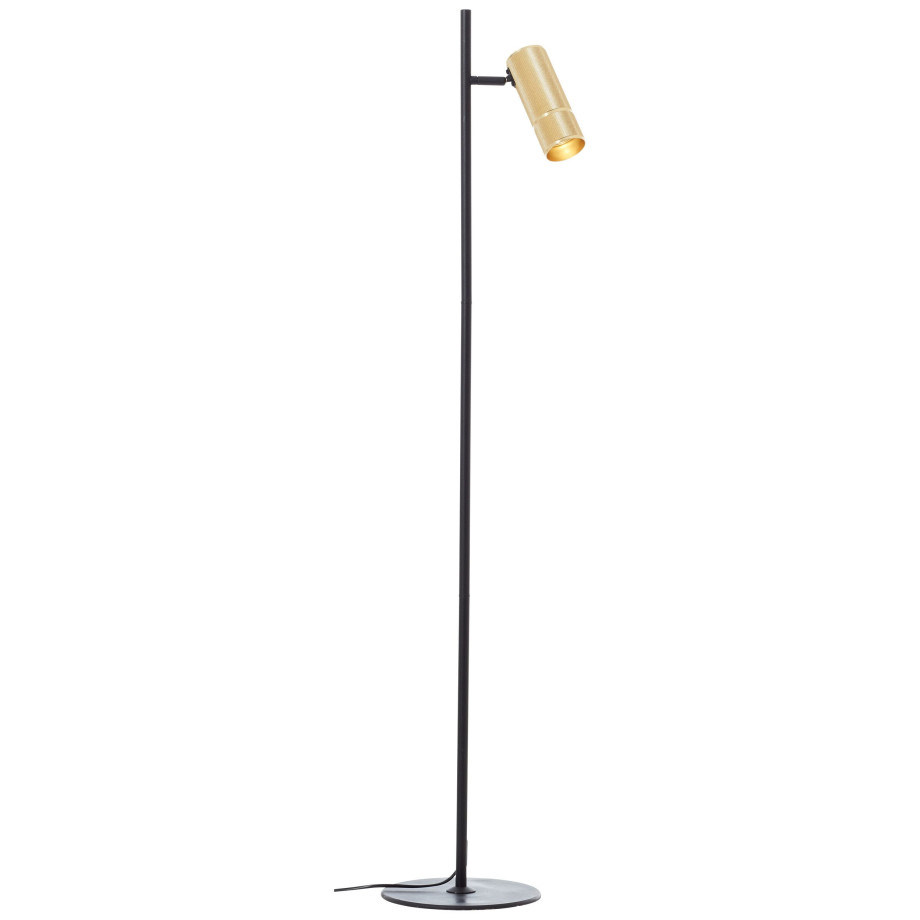 Brilliant Leuchten Staande lamp Marty LED vloerlamp, 130 cm, GU10, 350 lm, 3000 K, aluminium (1 stuk) afbeelding 1