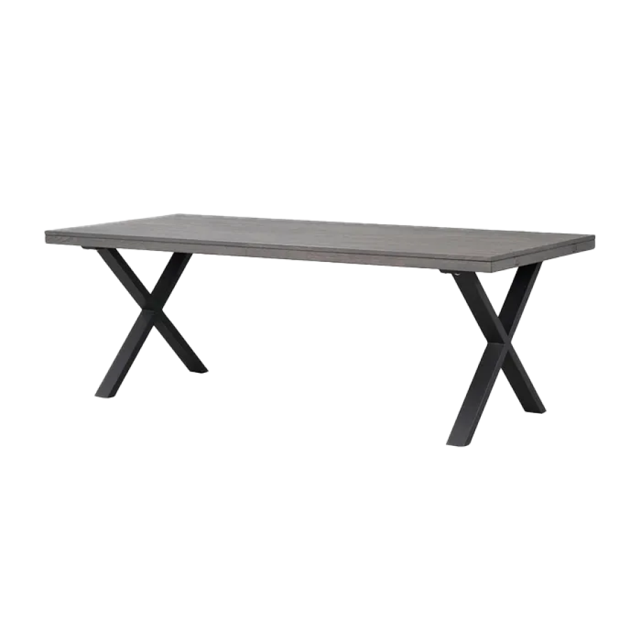 Brooklyn verlengbare eettafel donker eiken - 220 x 95 cm afbeelding 1