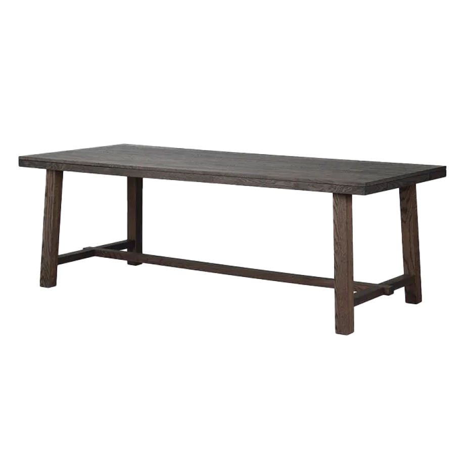 Brooklyn verlengbare houten eettafel donker eiken - 220 x 95 cm Brooklyn verlengbare houten eettafel donker eiken - 220 x 95 cm afbeelding 1