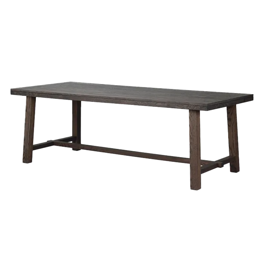 Brooklyn verlengbare houten eettafel donker eiken - 220 x 95 cm afbeelding 1