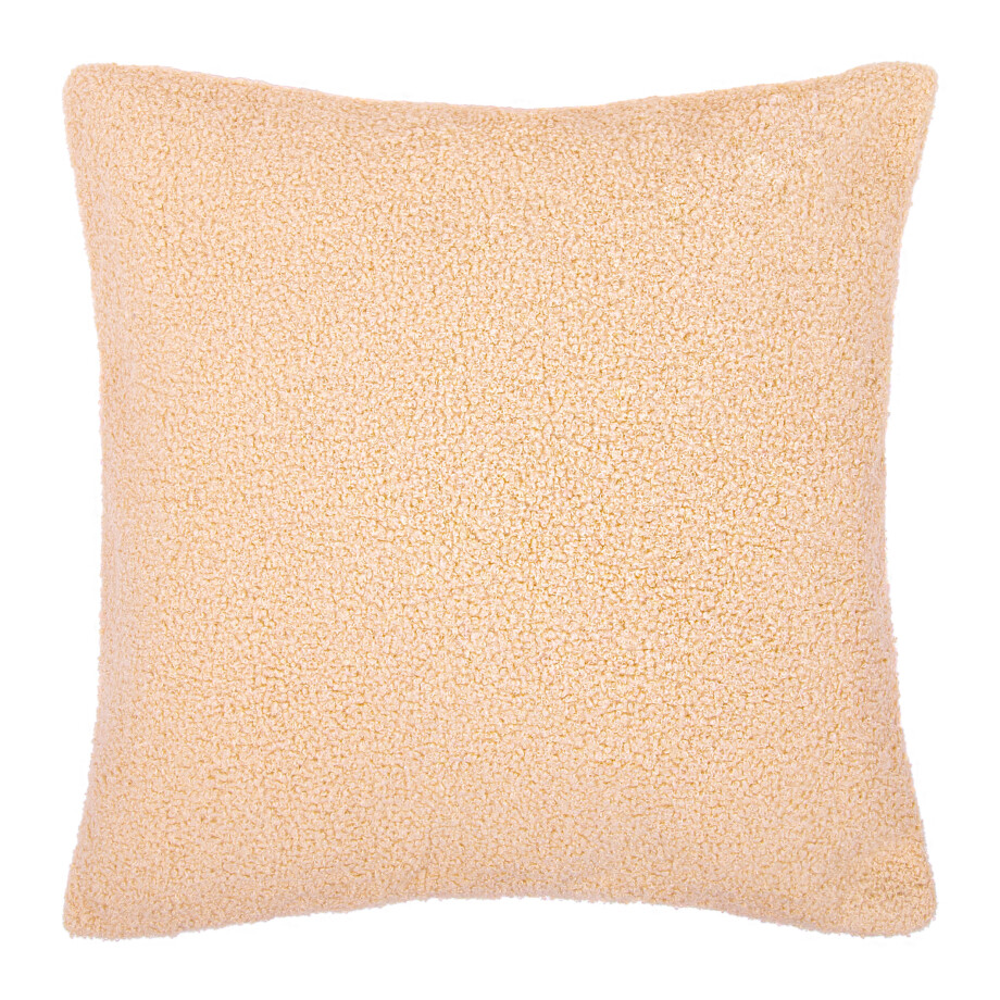 QUVIO Sierkussenhoes teddy - 45x45cm - Bruin afbeelding 1
