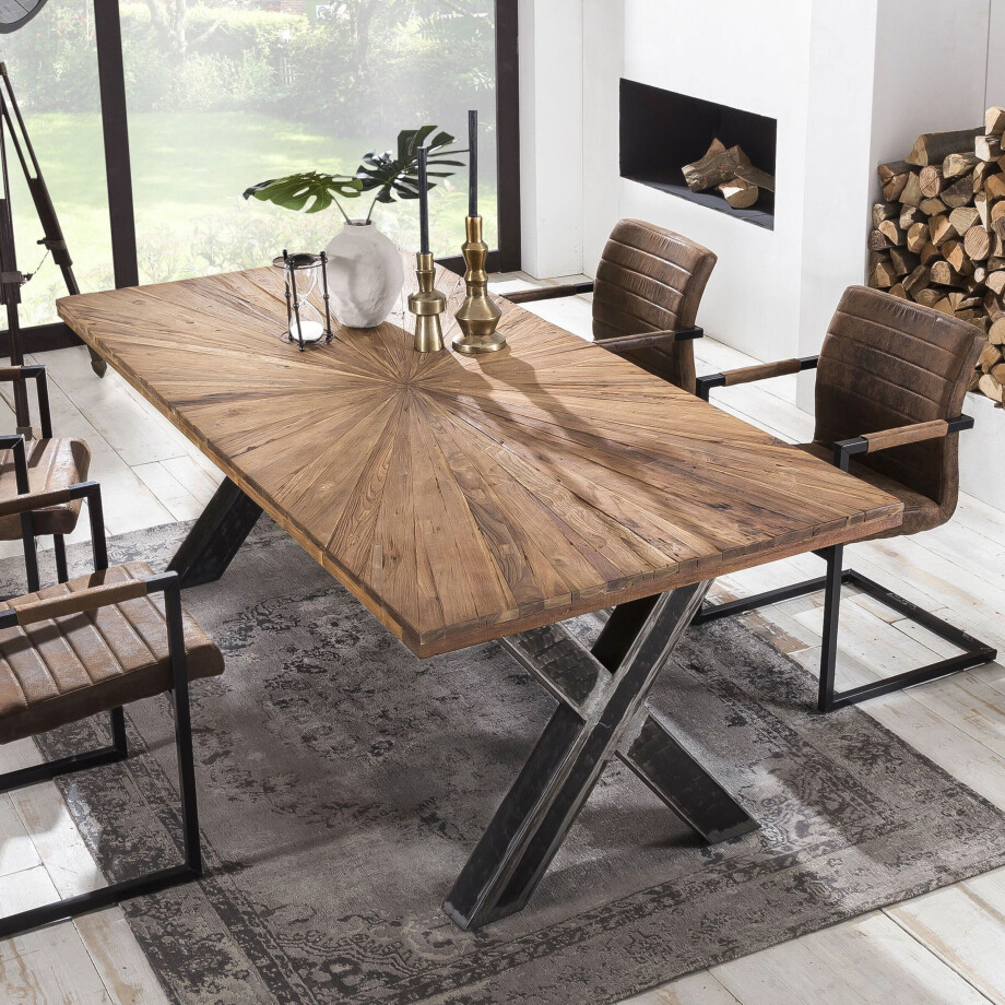 Artistiq Eettafel 'Bruna' Teakhout, 180 x 100cm afbeelding 