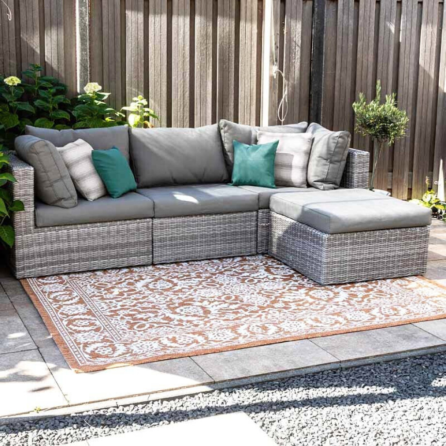 Buitenkleed Brunello - Terra - 160x230 Cm 230x160cm - Nylon - Dekbed-Discounter.nl Buitenkleed Brunello - Terra - 160x230 Cm 230x160cm - Nylon - Dekbed-Discounter.nl afbeelding 1