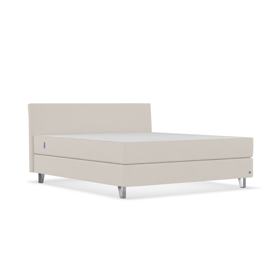 BRUNO Original boxspring 200x200cm in Beige | Bekroond design volgens Duitse kwaliteitsmaatstaven afbeelding 1