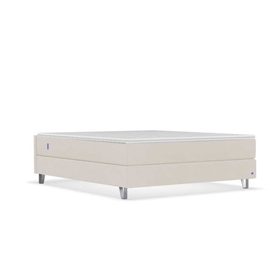 BRUNO Original boxspring 200x200cm in Beige | Bekroond design volgens Duitse kwaliteitsmaatstaven afbeelding 1