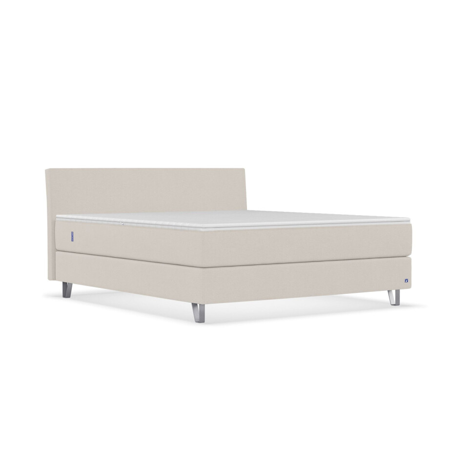 BRUNO Original boxspring 200x200cm in Beige | Bekroond design volgens Duitse kwaliteitsmaatstaven afbeelding 1
