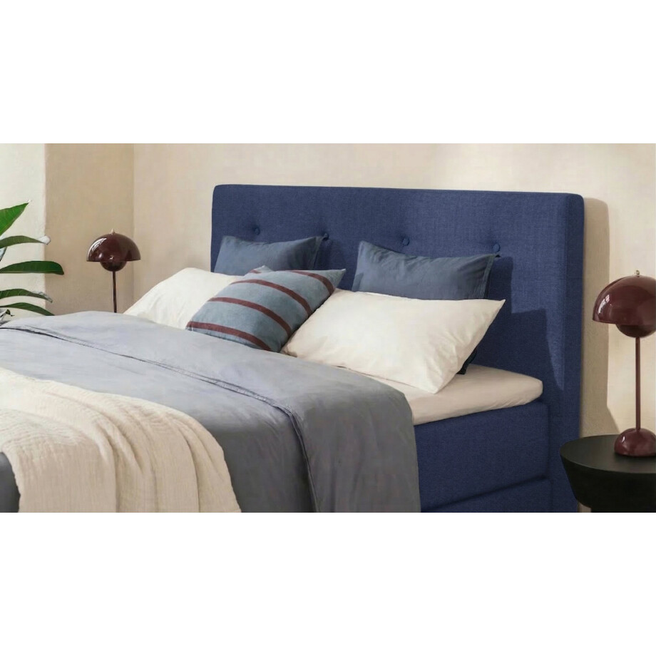BRUNO Premium Boxspring 180x200cm in Blauw | Matrashardheid: Links H2 / Rechts H2 | Meervoudig bekroond voor design en kwaliteit afbeelding 1