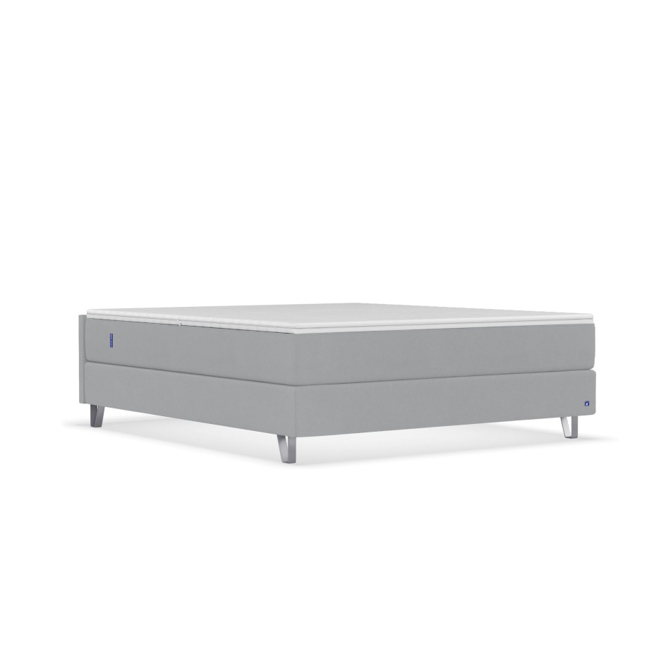 BRUNO Original boxspring 200x200cm in Licht grijs | Bekroond design volgens Duitse kwaliteitsmaatstaven afbeelding 1