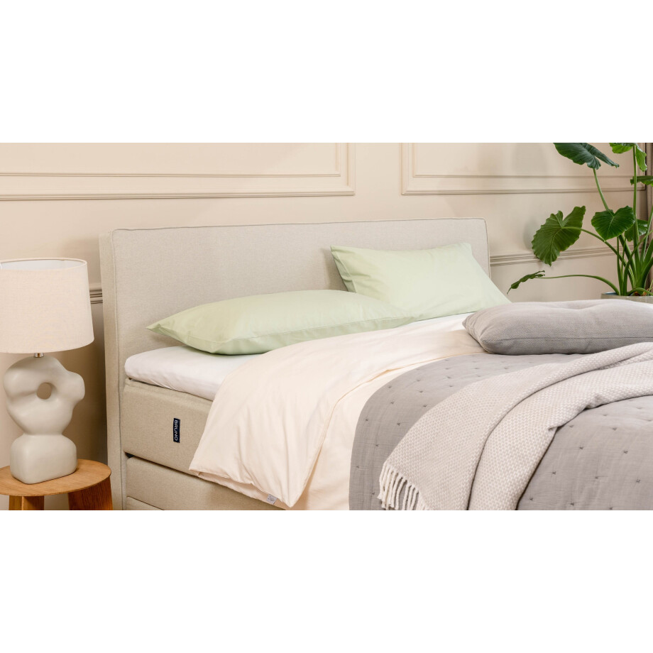 BRUNO Premium boxspring met opbergruimte, 160x200cm, in beige | Matrashardheid: Links H2 / Rechts H3 | Extra opbergruimte & individueel configureerbaar afbeelding 1
