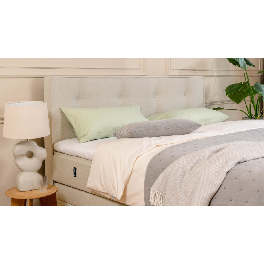 BRUNO Premium boxspring met opbergruimte, 180x200cm, in beige | Matrashardheid: Links H2 / Rechts H3 | Extra opbergruimte & individueel configureerbaar afbeelding 1